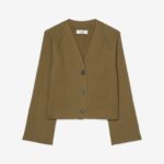 Cropped V-Neck Cardigan Made of Organic Cotton